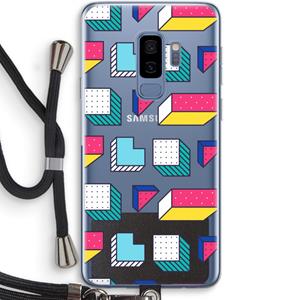 CaseCompany 8-bit N°7: Samsung Galaxy S9 Plus Transparant Hoesje met koord
