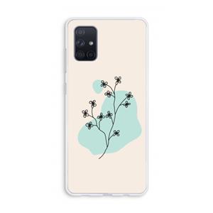 CaseCompany Love your petals: Galaxy A71 Transparant Hoesje