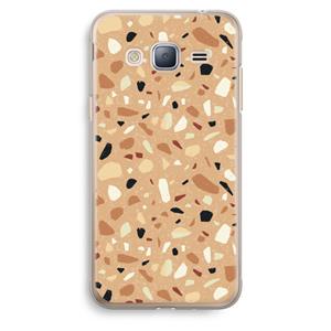 CaseCompany Terrazzo N°17: Samsung Galaxy J3 (2016) Transparant Hoesje