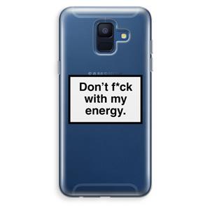 CaseCompany My energy: Samsung Galaxy A6 (2018) Transparant Hoesje