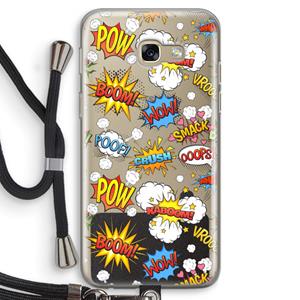 CaseCompany Pow Smack: Samsung Galaxy A5 (2017) Transparant Hoesje met koord