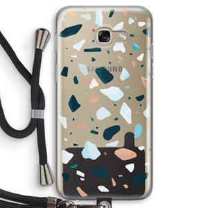 CaseCompany Terrazzo N°13: Samsung Galaxy A5 (2017) Transparant Hoesje met koord