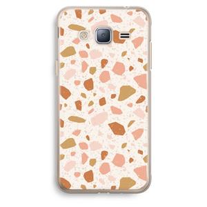 CaseCompany Terrazzo N°18: Samsung Galaxy J3 (2016) Transparant Hoesje