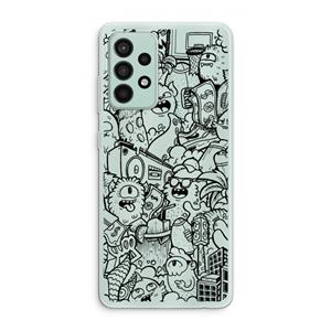CaseCompany Vexx Black City : Samsung Galaxy A52s 5G Transparant Hoesje