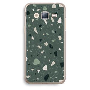 CaseCompany Terrazzo N°19: Samsung Galaxy J3 (2016) Transparant Hoesje