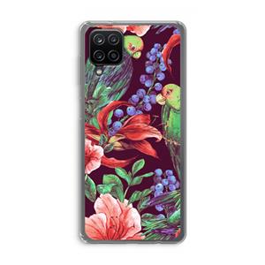 CaseCompany Papegaaien: Samsung Galaxy A12 Transparant Hoesje