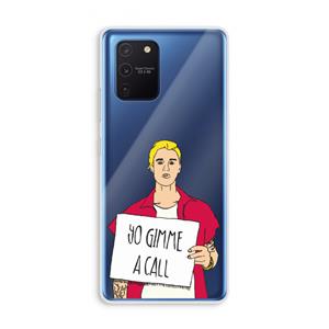 CaseCompany Gimme a call: Samsung Galaxy Note 10 Lite Transparant Hoesje