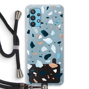 CaseCompany Terrazzo N°13: Samsung Galaxy A32 4G Transparant Hoesje met koord