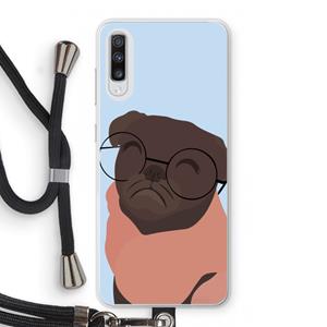 CaseCompany Ludo: Samsung Galaxy A70 Transparant Hoesje met koord