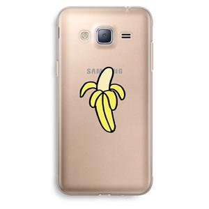 CaseCompany Banana: Samsung Galaxy J3 (2016) Transparant Hoesje