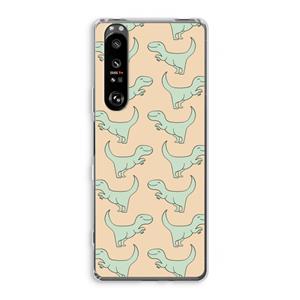 CaseCompany Dinos: Sony Xperia 1 III Transparant Hoesje