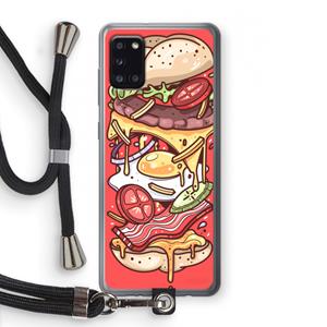 CaseCompany Diet Coke Please: Samsung Galaxy A31 Transparant Hoesje met koord