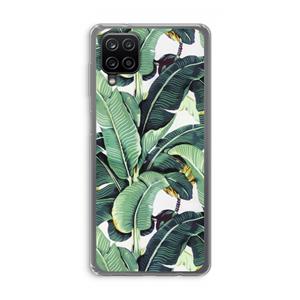 CaseCompany Bananenbladeren: Samsung Galaxy A12 Transparant Hoesje