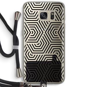 CaseCompany Magic pattern: Samsung Galaxy S7 Transparant Hoesje met koord