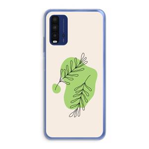 CaseCompany Beleaf in you: Xiaomi Redmi 9T Transparant Hoesje