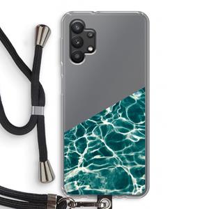 CaseCompany Weerkaatsing water: Samsung Galaxy A32 5G Transparant Hoesje met koord