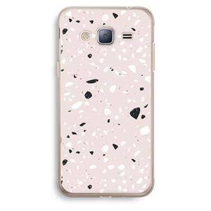 CaseCompany Terrazzo N°20: Samsung Galaxy J3 (2016) Transparant Hoesje
