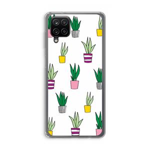 CaseCompany Sanseveria: Samsung Galaxy A12 Transparant Hoesje