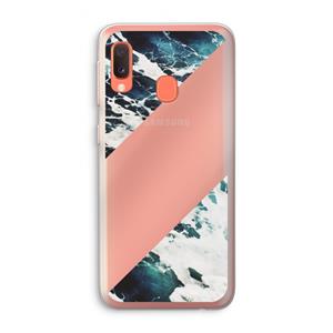 CaseCompany Golven: Samsung Galaxy A20e Transparant Hoesje