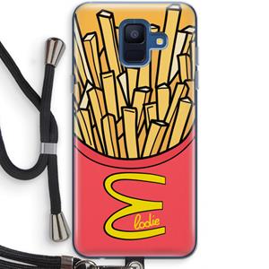 CaseCompany McElodie: Samsung Galaxy A6 (2018) Transparant Hoesje met koord