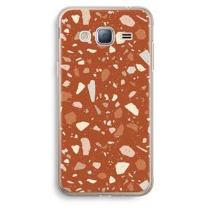 CaseCompany Terrazzo N°22: Samsung Galaxy J3 (2016) Transparant Hoesje