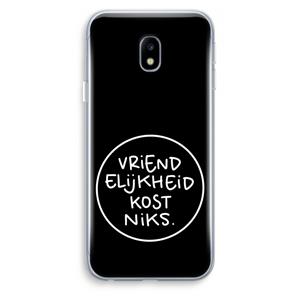 CaseCompany Vriendelijkheid: Samsung Galaxy J3 (2017) Transparant Hoesje