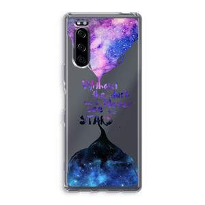 CaseCompany Stars quote: Sony Xperia 5 Transparant Hoesje