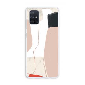 CaseCompany Lava: Galaxy A71 Transparant Hoesje