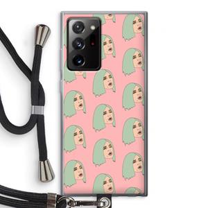 CaseCompany King Kylie: Samsung Galaxy Note 20 Ultra / Note 20 Ultra 5G Transparant Hoesje met koord