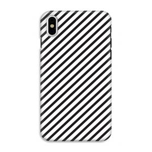 CaseCompany Strepen zwart-wit: iPhone XS Tough Case