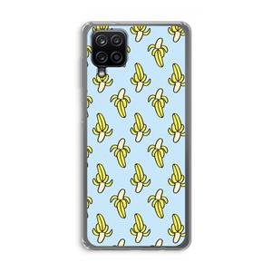 CaseCompany Bananas: Samsung Galaxy A12 Transparant Hoesje