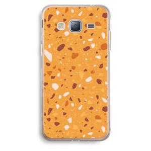 CaseCompany Terrazzo N°24: Samsung Galaxy J3 (2016) Transparant Hoesje