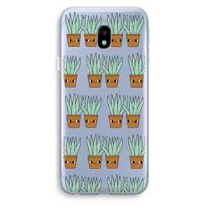 CaseCompany Sansevieria: Samsung Galaxy J3 (2017) Transparant Hoesje