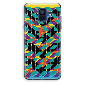CaseCompany Skew Bee 1: Samsung Galaxy A6 (2018) Transparant Hoesje