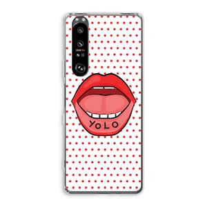 CaseCompany Yolo Denise: Sony Xperia 1 III Transparant Hoesje
