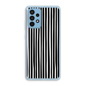 CaseCompany Stripes: Samsung Galaxy A52 Transparant Hoesje