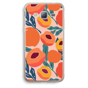 CaseCompany Perzik: Samsung Galaxy J3 (2016) Transparant Hoesje