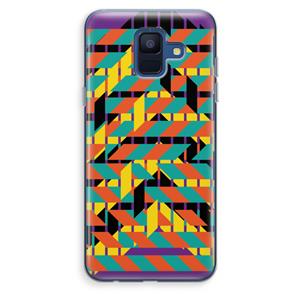 CaseCompany Skew Bee 2: Samsung Galaxy A6 (2018) Transparant Hoesje