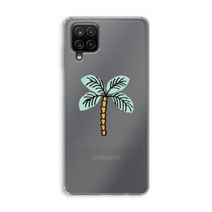 CaseCompany Palmboom: Samsung Galaxy A12 Transparant Hoesje