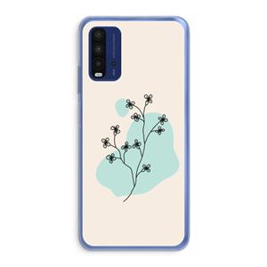 CaseCompany Love your petals: Xiaomi Redmi 9T Transparant Hoesje