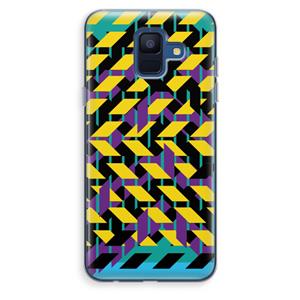 CaseCompany Skew Bee 3: Samsung Galaxy A6 (2018) Transparant Hoesje