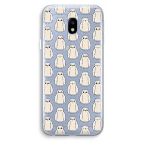 CaseCompany Uilen: Samsung Galaxy J3 (2017) Transparant Hoesje