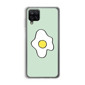CaseCompany Spiegelei: Samsung Galaxy A12 Transparant Hoesje
