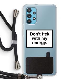 CaseCompany My energy: Samsung Galaxy A32 4G Transparant Hoesje met koord