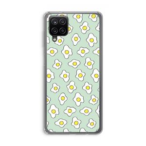 CaseCompany Spiegeleitjes: Samsung Galaxy A12 Transparant Hoesje