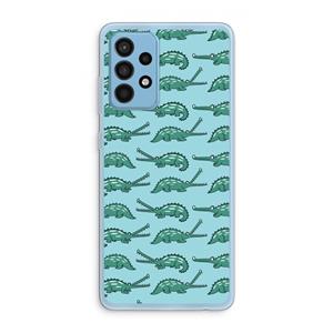 CaseCompany Kroko: Samsung Galaxy A52 Transparant Hoesje