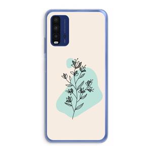 CaseCompany Violets are blue: Xiaomi Redmi 9T Transparant Hoesje