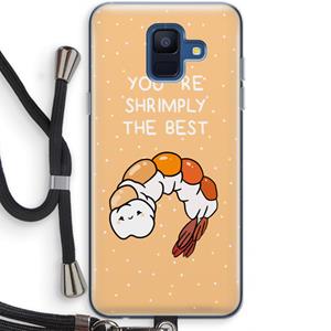 CaseCompany You're Shrimply The Best: Samsung Galaxy A6 (2018) Transparant Hoesje met koord