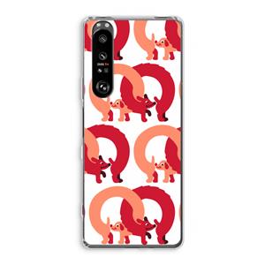 CaseCompany Dogs: Sony Xperia 1 III Transparant Hoesje