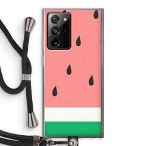 CaseCompany Watermeloen: Samsung Galaxy Note 20 Ultra / Note 20 Ultra 5G Transparant Hoesje met koord
